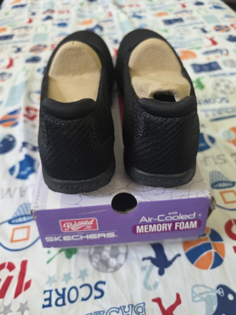 Skechers Black Knit Slip-On Loafers - Picture 6 of 7